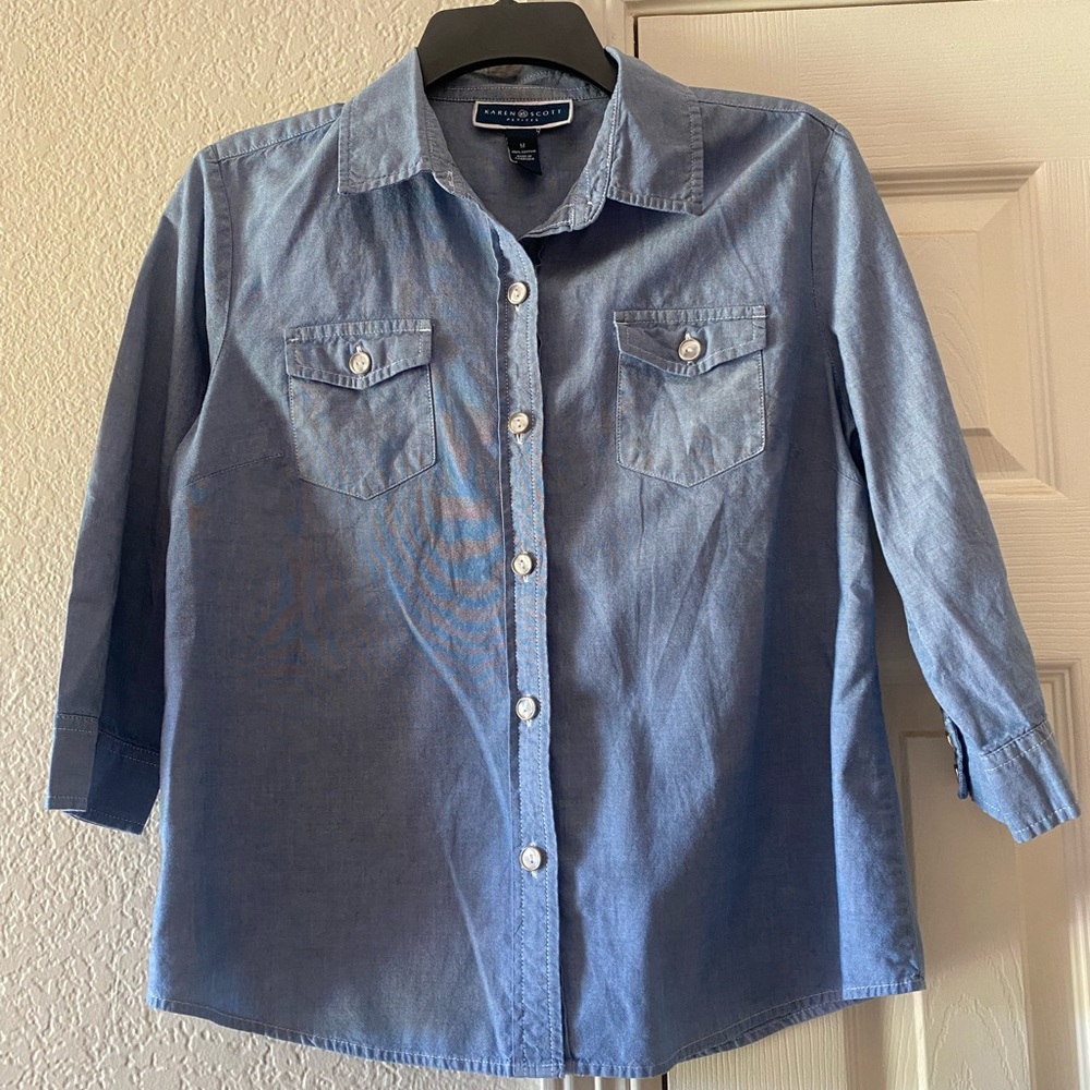 Karen Scott blouse petite M